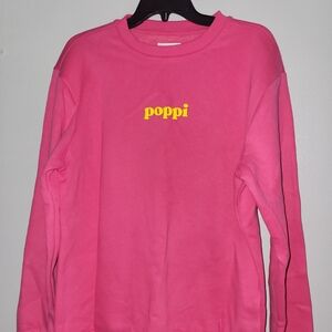 Poppi Pink Women's Sweatshirt Size Medium New Top Shirt